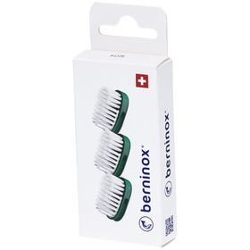 Berninox® 3 x têtes de brosse de rechange Vert Atlantique Soft