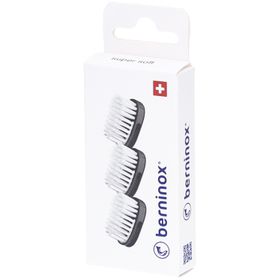 Berninox 3 x têtes de brosse de rechange noir profond Super Soft