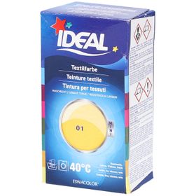 Ideal® MINI Textilfarbe No01 Jaune pour coton, lin, viscose & soie