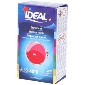 Ideal® MINI Textilfarbe No04 Rouge pour le coton, le lin, la viscose et la soie