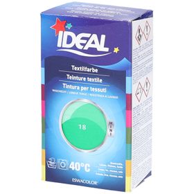 Ideal® Textilfarbe Mini coton No18 Menthe - teinture machine pour 1 application