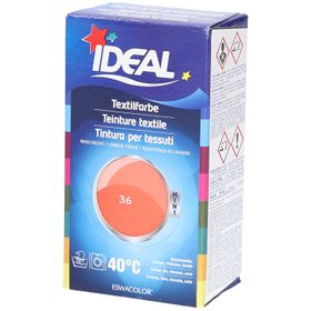 Ideal® MINI Textilfarbe No36 Corail pour coton, lin, viscose & soie