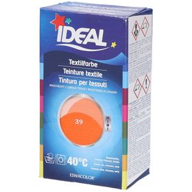 Ideal® MINI Textilfarbe No39 Orange pour le coton, le lin, la viscose et la soie