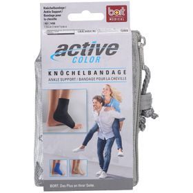 BORT ActiveColor® enkelbandage maat L zwart