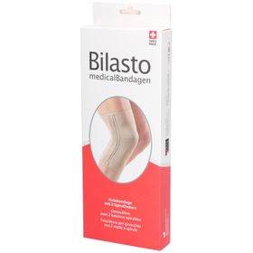 BILASTO Kniebandage met twee spiraalstangen Beige M