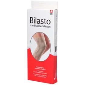 BILASTO Kniebandage met twee spiraalstangen Beige L