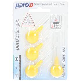 Paro® 3Star-Grip Brossettes interdentaires 2.6 mm Jaune