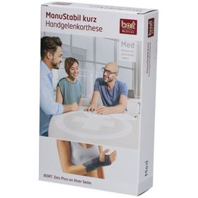BORT ManuStabil® court droit taille M noir