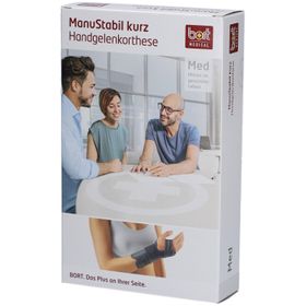 Bort ManuStabil bandage court pour poignet, noir, taille L droite
