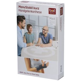 Bort ManuStabil bandage court pour poignet, noir, taille S gauche