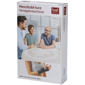 Bort ManuStabil Short- Bandage pour poignet gauche M noir