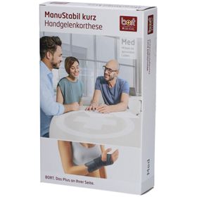 Bort ManuStabil bandage court pour poignet, gauche, taille L, noir