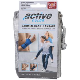 BORT ActiveColor® Daumen-Hand-Bandage Gr. M blauw
