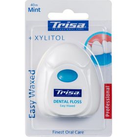 TRISA Fil Dentaire Easy Waxed Menthe Xylitol 40 m