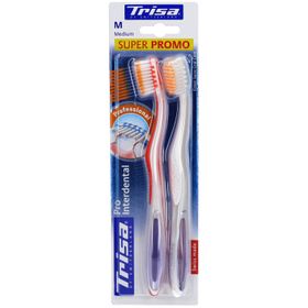 TRISA Brosse à dents Pro Interdental Duo Moyenne