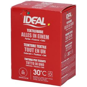 Ideal® Textilfarbe Rot Tout en un pour machines à laver