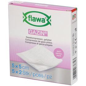 flawa® GAZIN® Gevouwen gaasjes 5 x 5 cm