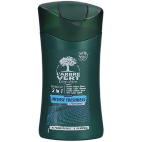 L'ARBRE VERT Intense frisheid ecologische douchecrème & shampoo voor mannen