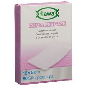 flawa® Compresses de gaze 8 x 12 cm