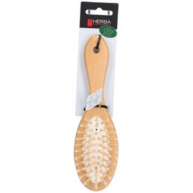 HERBA Petite brosse à cheveux avec manche en bois de hêtre FSC