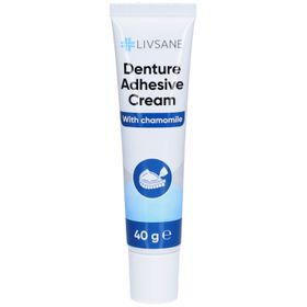 LIVSANE® Crème adhésive pour prothèses dentaires à la camomille