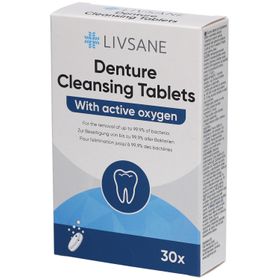 LIVSANE® Comprimés de nettoyage de prothèses dentaires