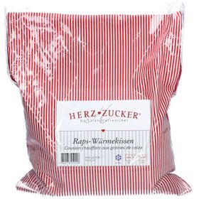HERZZUCKER® Warmtekussen met koolzaad 26 x 21 cm Rood met sterrenmotief