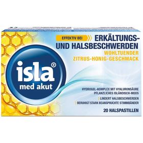 Isla® Med Akut Keelpastilles Citrus - Honing