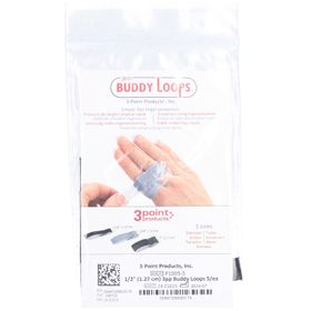 3PP® Buddy Loops - 1/2 vingerzwachtel (1,27 cm breed) Zwart