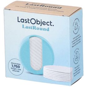 LastObject 7 Herbruikbare make-up remover pads met turquoise doosje