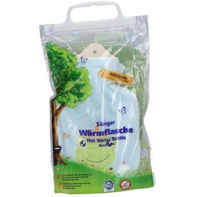 SÄNGER Bouillotte enfant caoutchouc naturel velours 0,8L grenouille roi