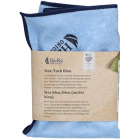 Ha-Ra® Star chiffon bleu 38x38 cm pour nettoyage universel