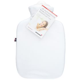 EMOSAN Classic Warmwaterkruik zachte stof wit