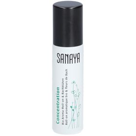 SANAYA Roll On Aromatique bio & Fleurs de Bach Concentration
