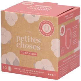 LES PETITES CHOSES Serviettes hygièniques en coton bio Nuit