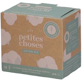 LES PETITES CHOSES Tampons van biologisch katoen zonder inbrenghuls Normaal