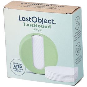LastObject 7 grote herbruikbare make-up remover pads met groen etui