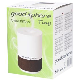 Goodsphere® Diffuseur d'arômes Tiny 15 m² Diffuseur à ultrasons blanc/marron foncé
