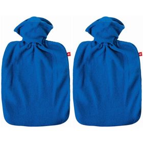 EMOSAN Classic Warmwaterkruik zachte stof blauw