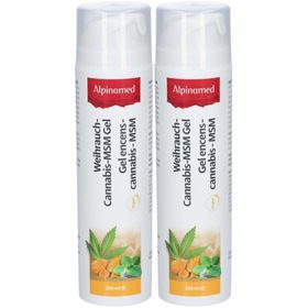 ALPINAMED Weihrauch Cannabis MSM Gel Disp 200 ml x2
