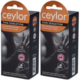 CEYLOR Thin Sensation Präservativ 12 Stk x2