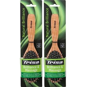 TRISA Natural Brillance Pneumatische borstel van zwijnenhaar