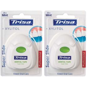 TRISA Zahnseide Super Slide 25m mint Xylitol x2