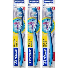 TRISA Brosse à dents medium à tête flexible