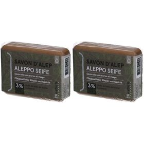 BIONATURIS ALEPPO Seife 3 % 100 g Doublepack