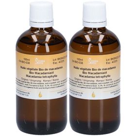 Huile végétale de macadamia bio Aromasan