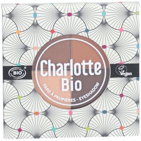 Charlotte Bio Palette met 4 organische oogschaduwpaletten - Nude Brown