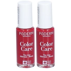 Poderm Color Care Tea Tree Vernis à ongles No 797 Rouge Rose