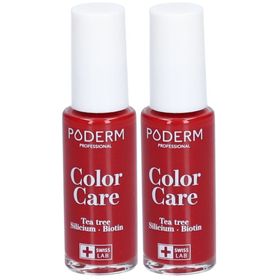 PODERM Color Care Tea Tree - Vernis à ongles No 253 Rouge Allure