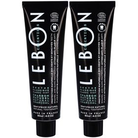 Lebon Essentiels Dentifrice Naturel Menthe Classique & Charbon Naturel